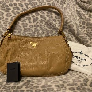 Prada Pebbled Leather Handbag